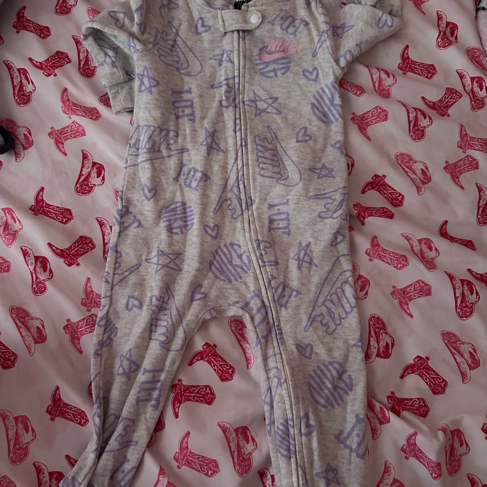 Nike Gray and Purple Kids One Piece